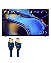 Sony Bravia 8 Ii 55 Inch Qd-oled 4K Hdr Tv with AudioQuest Sky 3m Hdmi Cable
