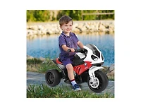 Akiudex Kids 3 Wheel Ride On Motorcycle with Music and Headlights