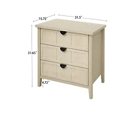 Casainc Storage Cabinet with 3 Drawer