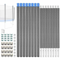 Yescom Universal Trampoline Replacement Enclosure Poles Fit 8 Straight Poles Trampoline