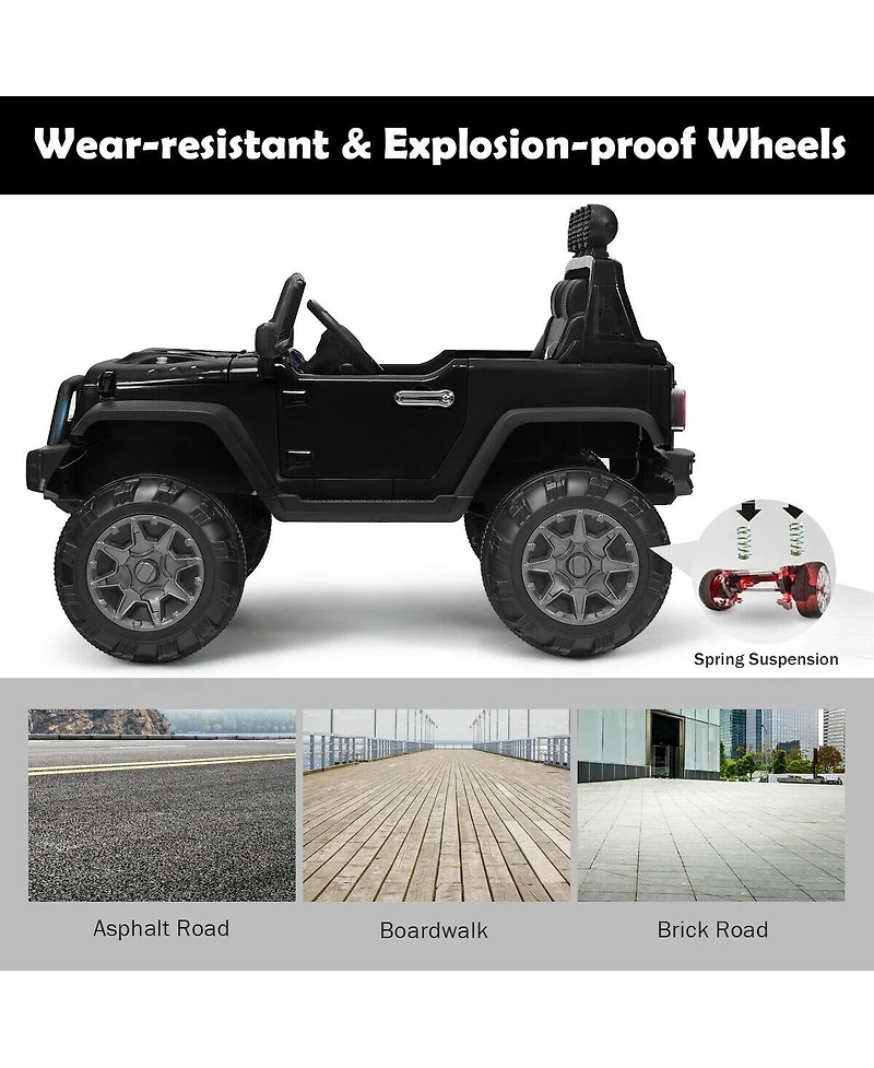 Akiudex Kids Electric Ride On Truck with Remote Control and Music Player