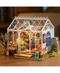 Robotime Dreamy Garden House Diy Miniature House Kit Christmas Birthday Gifts for Boys & Girls, Multicolored, 9.6"7.5"7.5"