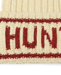 Hunter Metallic Rib Logo Cuff Beanie