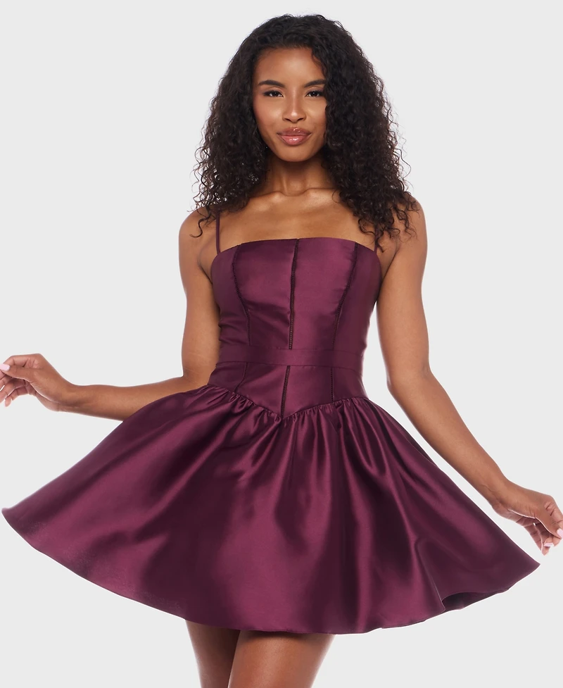 Alex & Sophia Juniors' Sleeveless Short Dress