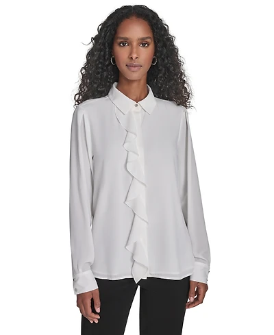 Calvin Klein Women's Long-Sleeve Blouse