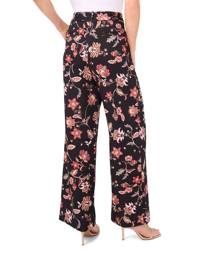 CeCe Women's Straight Leg High Rise Pants