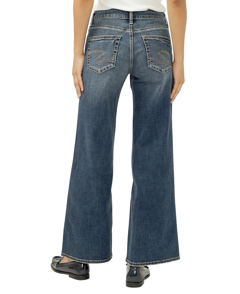 Silver Jeans Co. Women's Suki Wide Mid Rise Curvy Fit