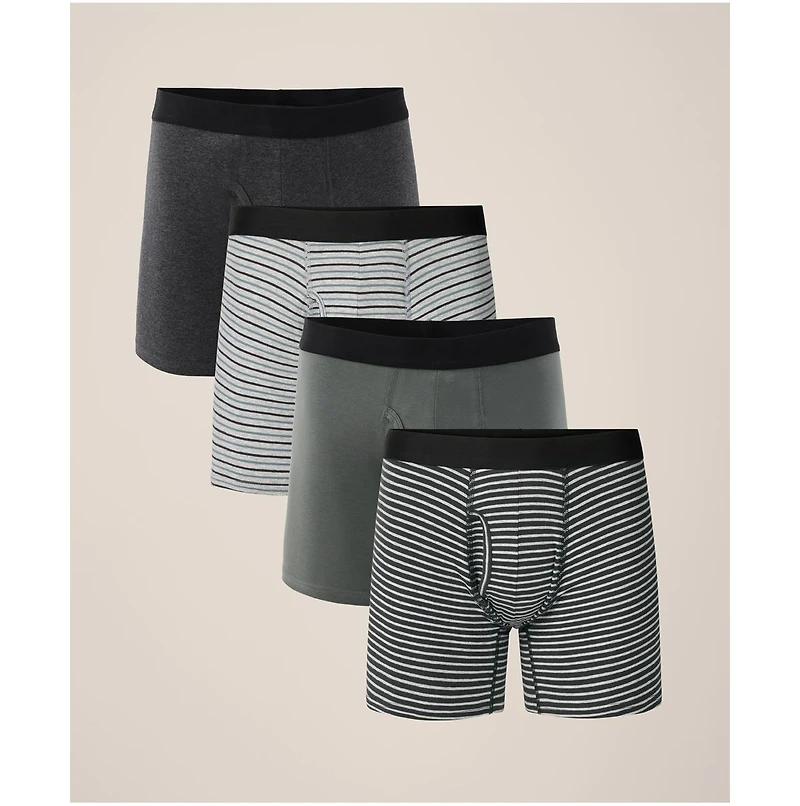 Pact Men's Organic Cotton Everyday Boxer Brief 4-Pack