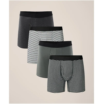Pact Men's Organic Cotton Everyday Boxer Brief 4-Pack