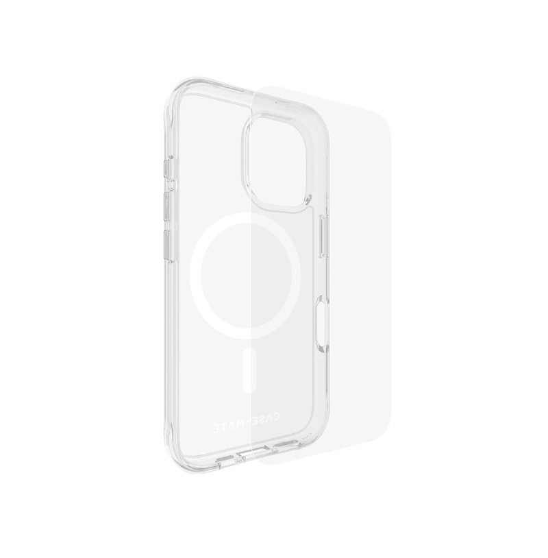Case-Mate Protection Pack Tough MagSafe Case and Glass Screen Protector for Apple iPhone 16