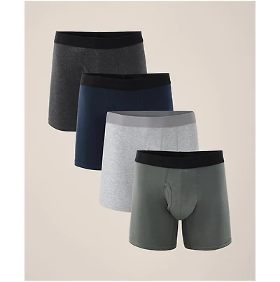 Pact Men's Organic Cotton Everyday Boxer Brief 4-Pack