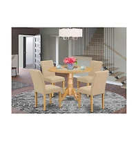 East West Furniture Dining Room Set Oak