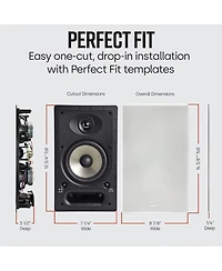 Polk Audio 65-rt Vanishing In Wall Speakers - Pair (White)
