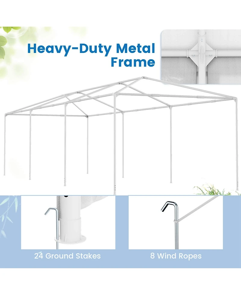 Costway 10'x30' Outdoor Party Wedding Tent Canopy Heavy duty Gazebo