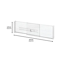 iDesign Recycled Plastic Adjustable Drawer Dividers - Set of 2 - Clear