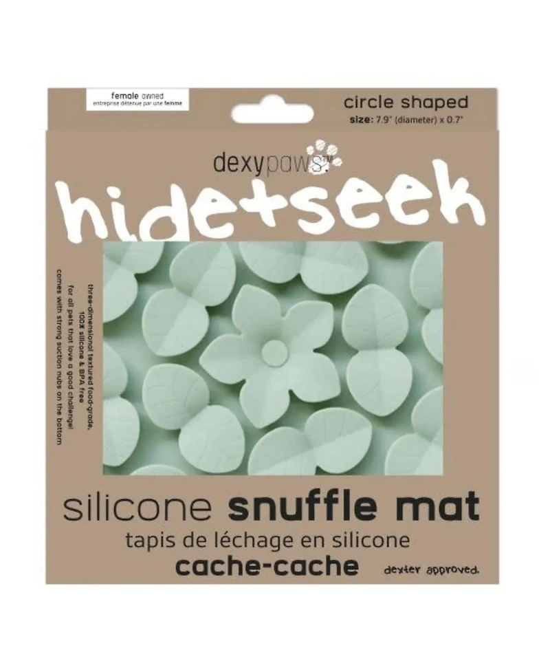 Dexypaws Enrichment Snuffle Mat: Sage Green Circle