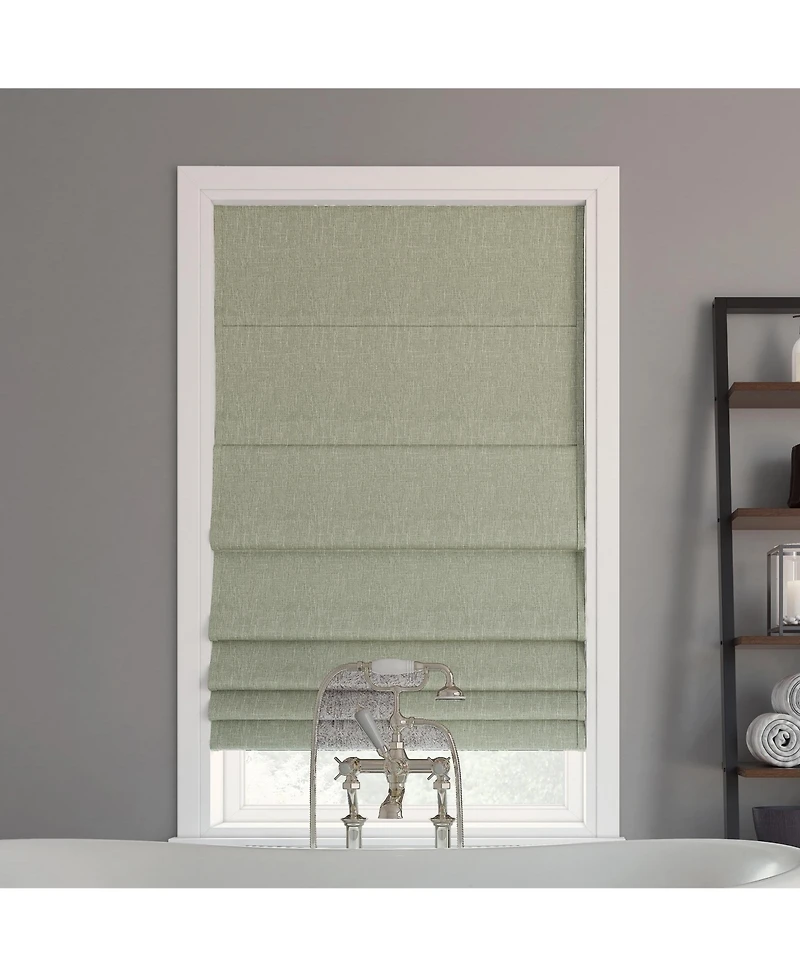 Sun Zero Pryer Textured 100% Blackout Cordless Roman Shade