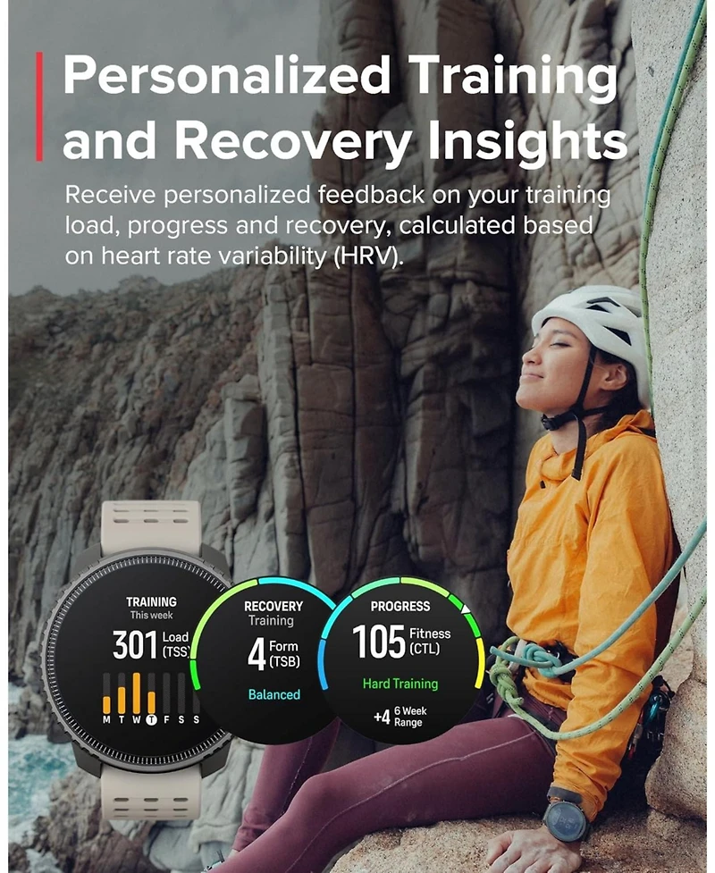 Suunto Vertical Steel Solar Gps Sports Watch with Sapphire Touchscreen, Heart Rate and Sleep Tracker - Canyon