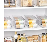 iDesign Soda Can Organizer with Lid for Pantry - Clear