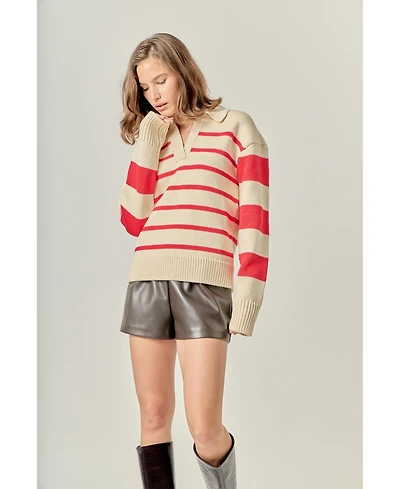 English Factory Women's Striped Sweater