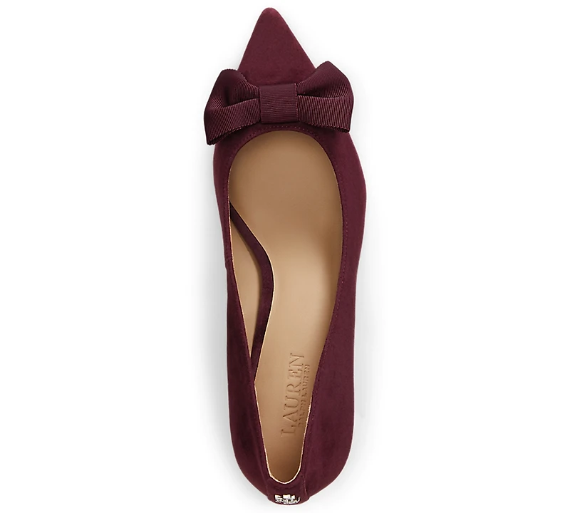 Lauren Ralph Women's Adrienne Suede Bow Pump