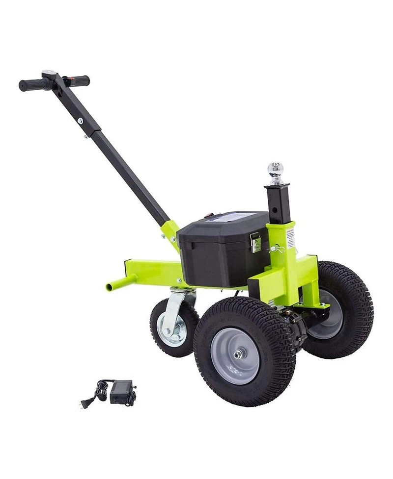 Tow Tuff Tmd-35ETD8 Adjustable 3500 Lbs Capacity Electric Trailer Dolly, Green