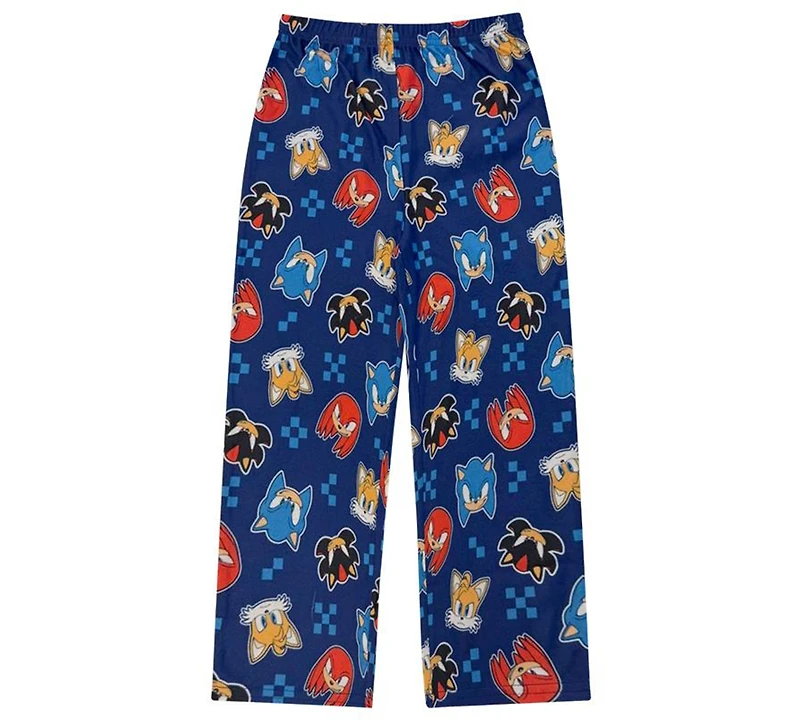 Sonic Toddler Boys 2-Piece Coat-Style Top and Pants Pajama Set