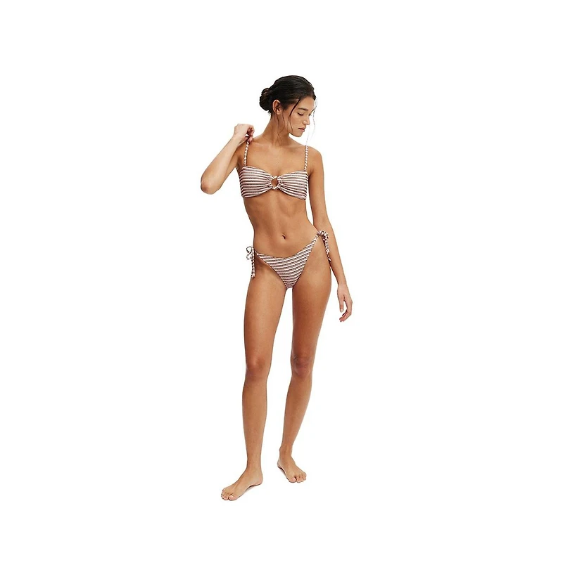 Cotton On Women's Ring Front Bandeau Bikini Top