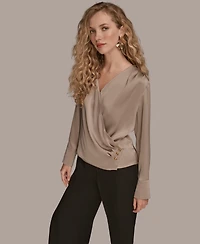Donna Karan New York Women's Long Sleeve Top