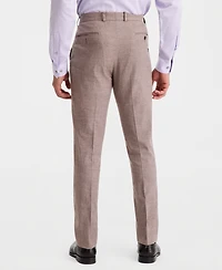 Calvin Klein Men's Slim-Fit Linen-Blend Suit Separates Pants