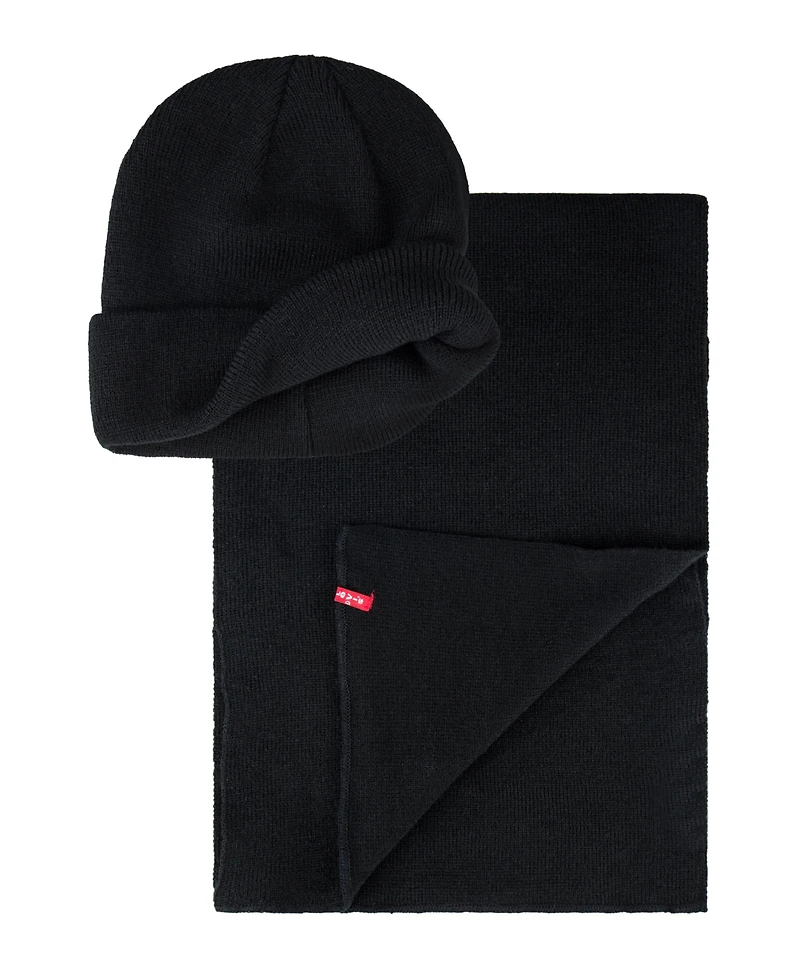 Levi's Men's 2-Piece Matching Beanie and Scarf Set