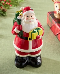 Certified International Santa's Retro Christmas 3-d Cookie Jar