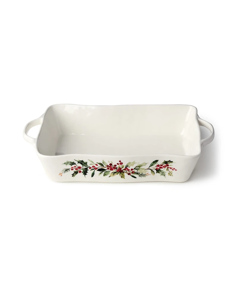 Certified International Holly Vines Medium Rectangular Baker