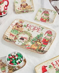 Certified International Nutcracker Parade Rectangular Platter