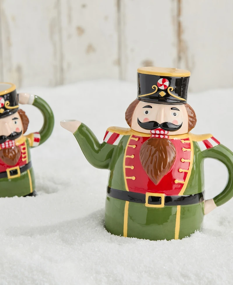 Certified International Nutcracker Parade 3-d Teapot