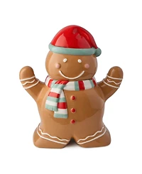 Certified International Christmas Whimsy Gingerbread 3-d Cookie Jar
