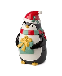 Certified International Christmas Whimsy Penguin 3-d Cookie Jar