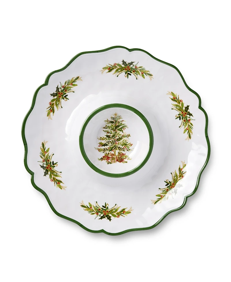 Certified International Holly Tree Melamine 2-Pc. Appetizer Set