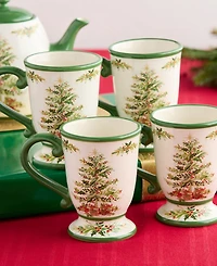 Certified International Holly Tree Mugs, Set of 4