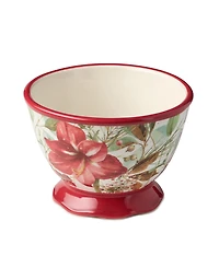 Certified International Winter Blooms Ice Cream Bowls, Set of 4