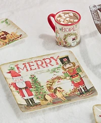 Certified International Nutcracker Parade Dinner Plates, Set of 4