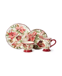 Certified International Winter Blooms 16-Pc. Dinnerware Set, Service for 4