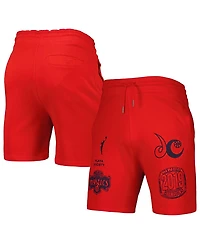 Playa Society Red Washington Mystics Legacy Logo Shorts