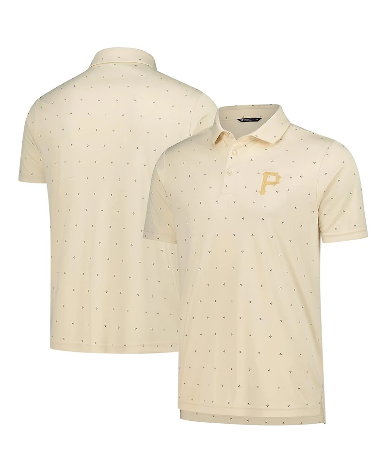 LevelWear Men's Cream Pittsburgh Pirates Vision Polo Shirt