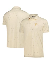 LevelWear Men's Cream Pittsburgh Pirates Vision Polo Shirt