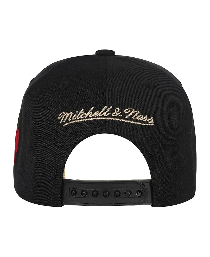 Mitchell & Ness Big Boys and Girls Black Buffalo Bills Cream Team Script Snapback Hat
