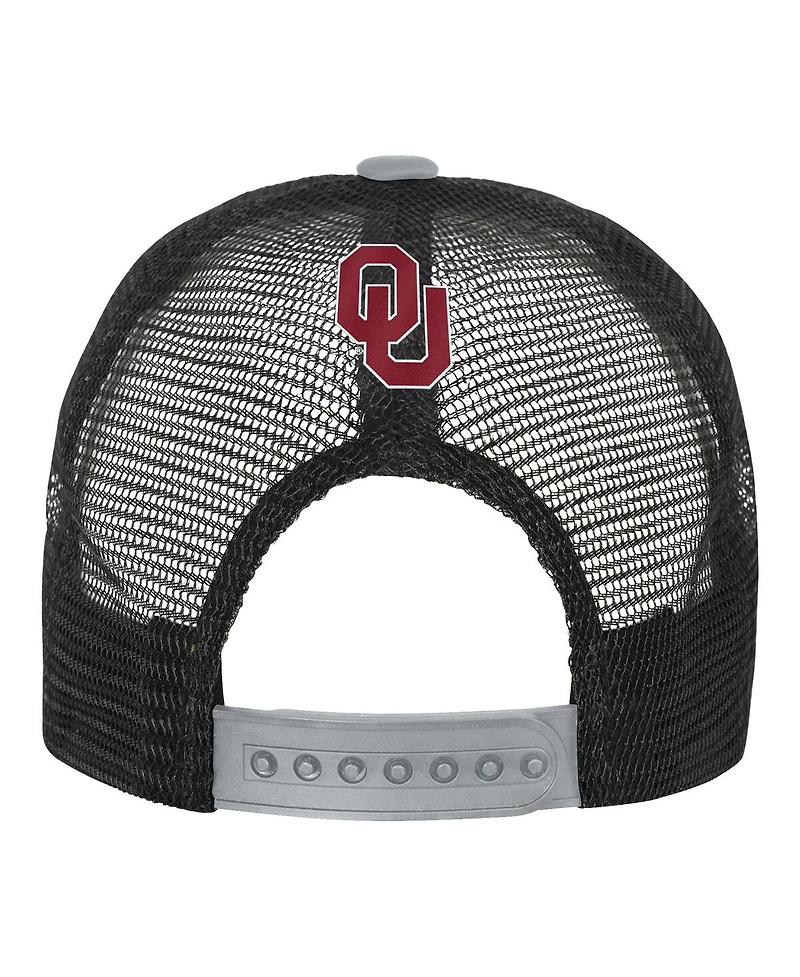 Outerstuff Big Boys and Girls Crimson/Cream Oklahoma Sooners Modern Fan Trucker Adjustable Hat