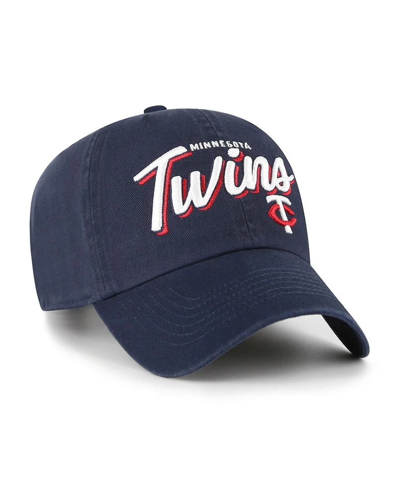 '47 Brand Women's Navy Minnesota Twins Ariana Clean Up Adjustable Hat