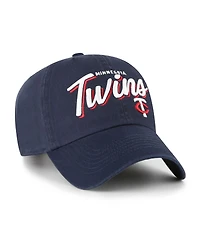 '47 Brand Women's Navy Minnesota Twins Ariana Clean Up Adjustable Hat