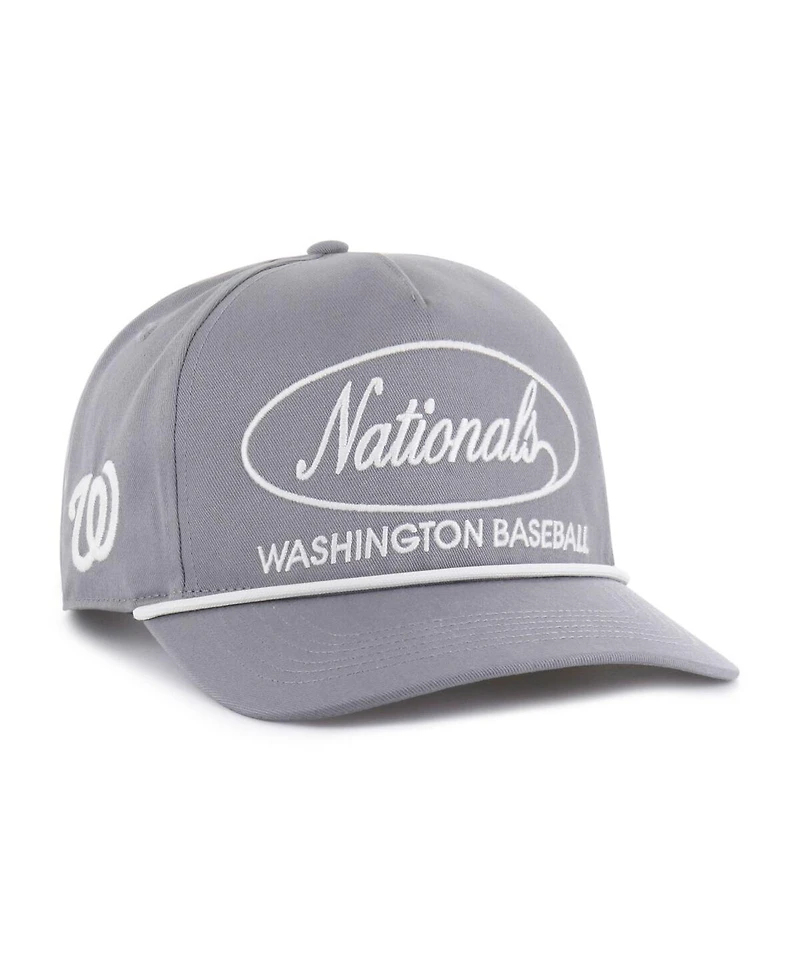 '47 Brand Men's Gray Washington Nationals Foundational Hitch Adjustable Hat